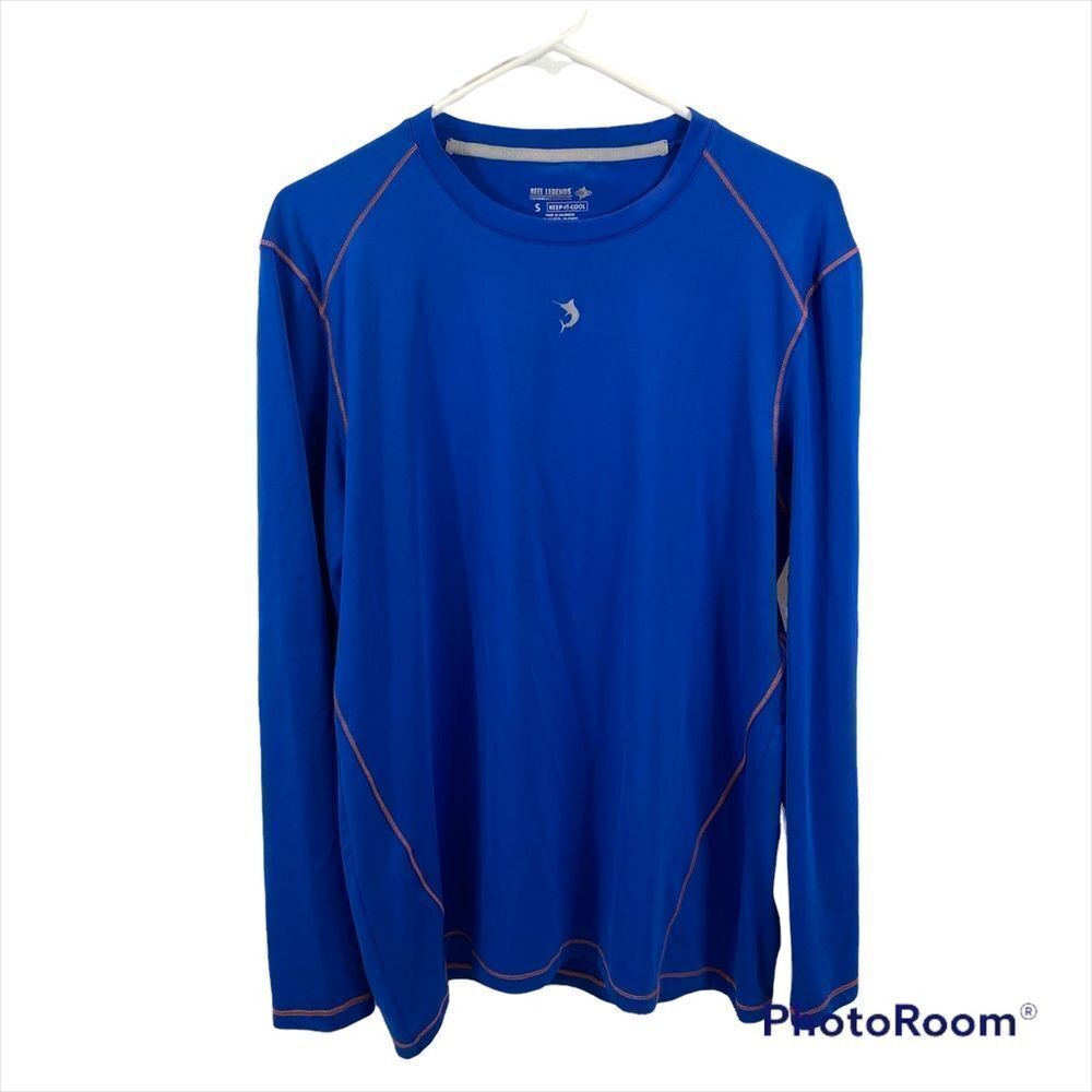 Mens Reel Legends Keep It Cool Blue Long Sleeved T Shirt Size Small